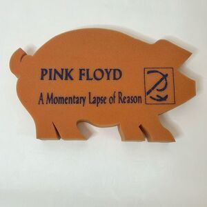 Pink Floyd A Momentary Lapse Of Reason Orange Foam Pig 17 In Wide 10 In Tall